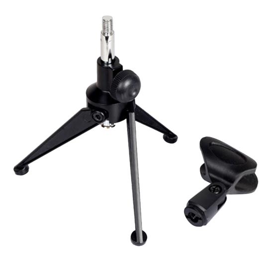 Portable Desktop Adjustable Microphone Tripod Bracket Mic Stand Mount Holder