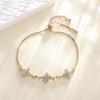 Korean Style Zircon Flower Bracelet for Women - Trendy, Simple, Personalized Design