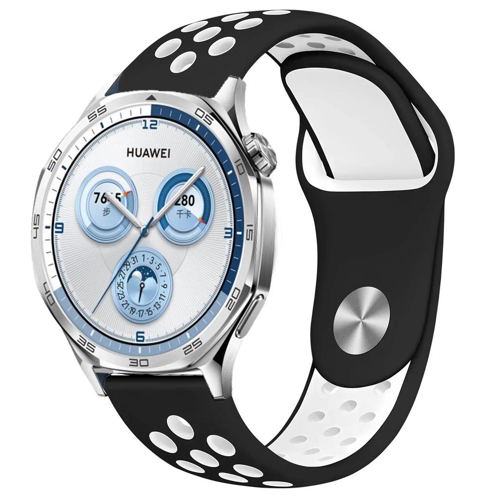22mm 20mm 18mm Silicone Strap For Huawei Watch GT5/4/3 Pro 46mm Two-color Wristband Huawei Watch GT5 Pro 42mm GT4-5 41mm Correa