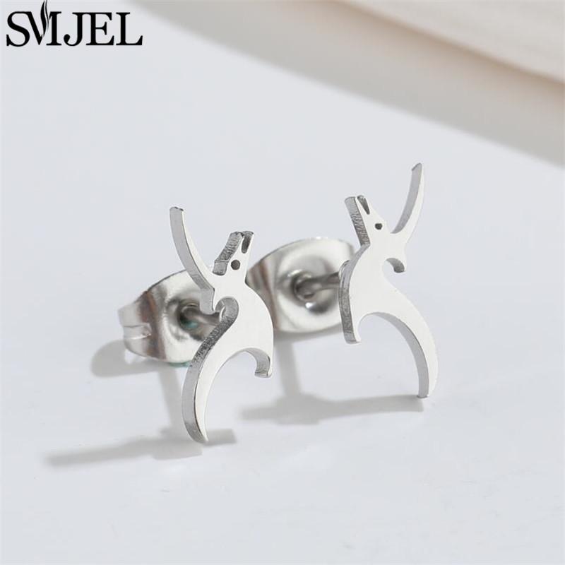 Cartoon Animal Design Dinosaur Stud Earrings for Girls Daily Jewelry Funny Tyrannosaurus Earings Mini Ear Jewelry Party Gifts