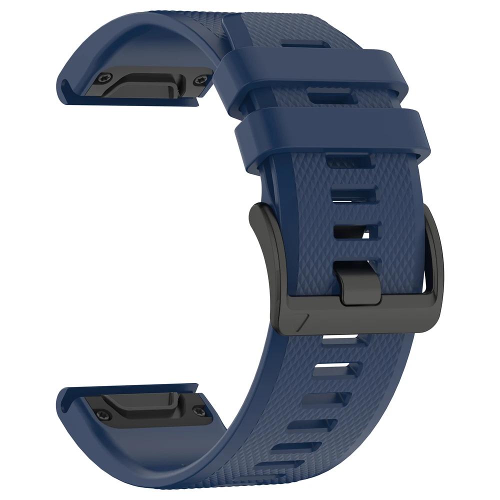 QuickFit 22mm 26mm Silicone Strap for Garmin Fenix 8pro 7 7X E 6X 6 Pro 5 5X Plus Epix/Enduro/Descent Mk2i/Instinct 3 Watchbands