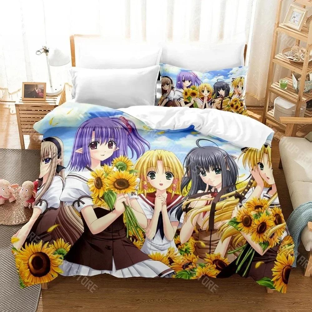 

3D Print Yae Sakura (Shuffle!) Bedding Set Cartoon Anime three-piece set Adult Kid Bedroom Duvetcover Sets EU Single 90x200cm