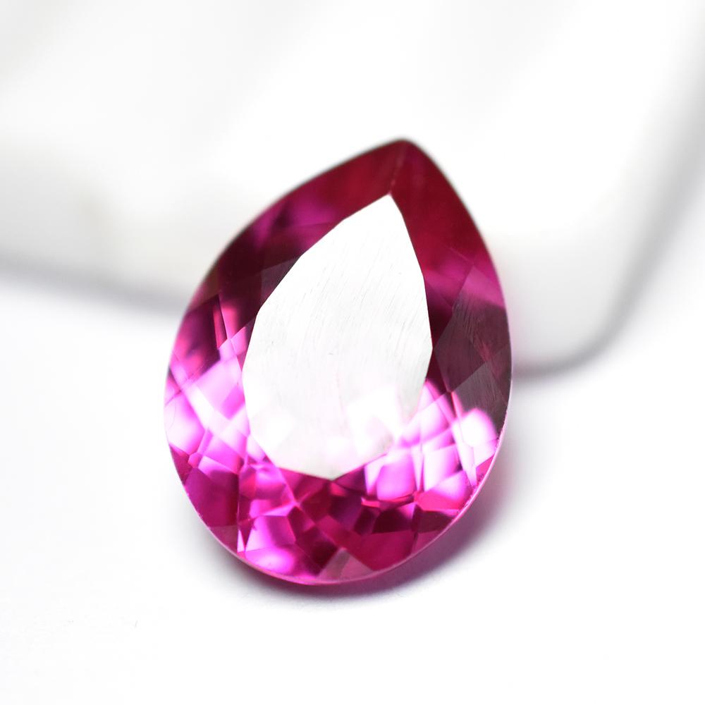 8.50 Ct Natural Pink Ruby Pear Cut Loose Gemstone From Burma