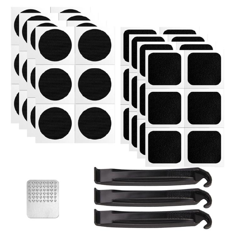 

Bike Inner Tube Tire Patching Tool Bike Cycling Inner Maintenances Patches for Various Bicycles Tires 1