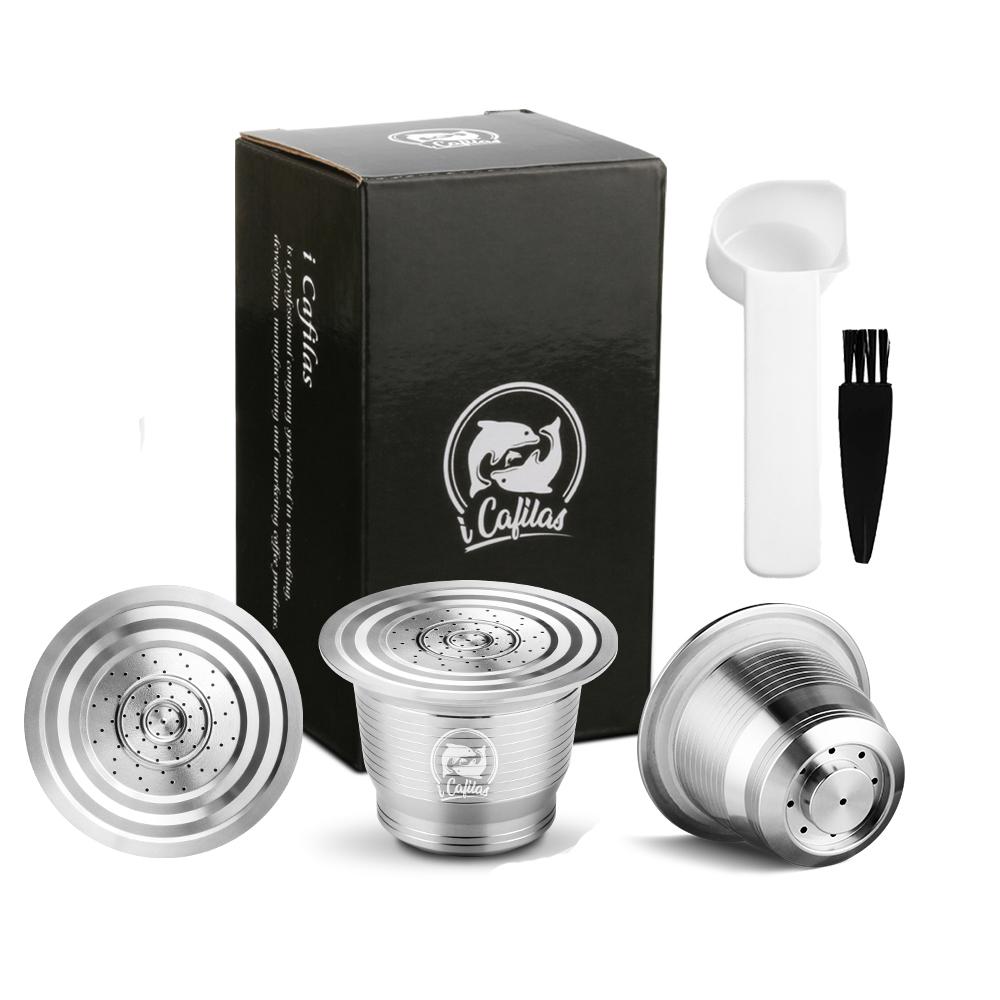Wiederverwendbare Kapsel aus Edelstahl, permanenter Kaffeekapselhalter, kompatibel für Nespresso Original Line