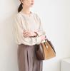 ROPE PICNIC Bluse mit Biesen vorne Beige L (Web-Exklusive Farbe) / Pendlerfreundlich, (27)