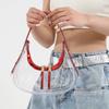 This Year's Popular Retro Bag Women's 2025 New Trendy Fashion Shoulder Underarm Bag Transparent Jelly Underarm Bag