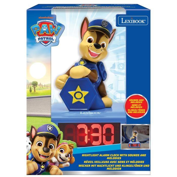 Wecker mit Nachtlicht Paw Patrol Chase 3D