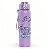 1PC Take It Easy Sea Boat Retro Print 750ml Color Plastic Sports Water Bottle Leakproof Flip Straw Lid Suitable for Sports Office Home Use