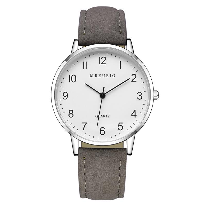 

Студенческие парные часы: Мужская и женская версии с кожаным ремешком