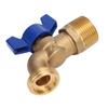 Garden Hose Outlet Valve G34in DN20 Male Thread Brass High Temperature Proof Garden Faucet