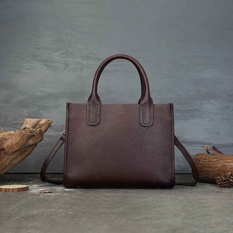 Johnature High-end Genuine Leather Women's Bag Retro Large Capacity Commuting Handbag Versatile Shoulder Bags