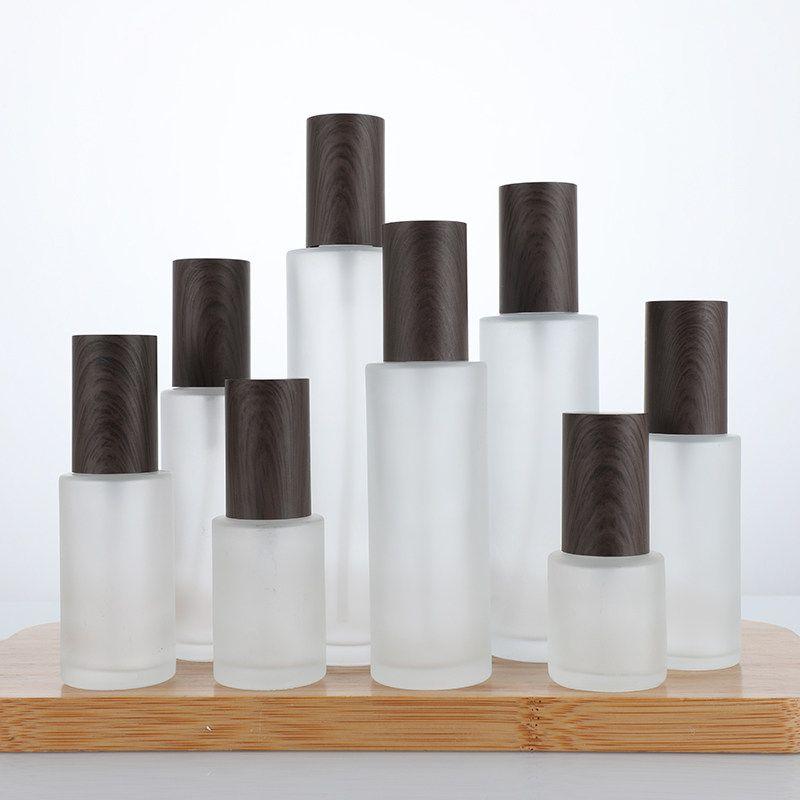 Frosted Wood Grain Cover Cream Bottle Cream Bottle Lotion Bottle Spray Bottle Storage Bottle Pump Bottle Storage Bottle Silk Screen Gilding