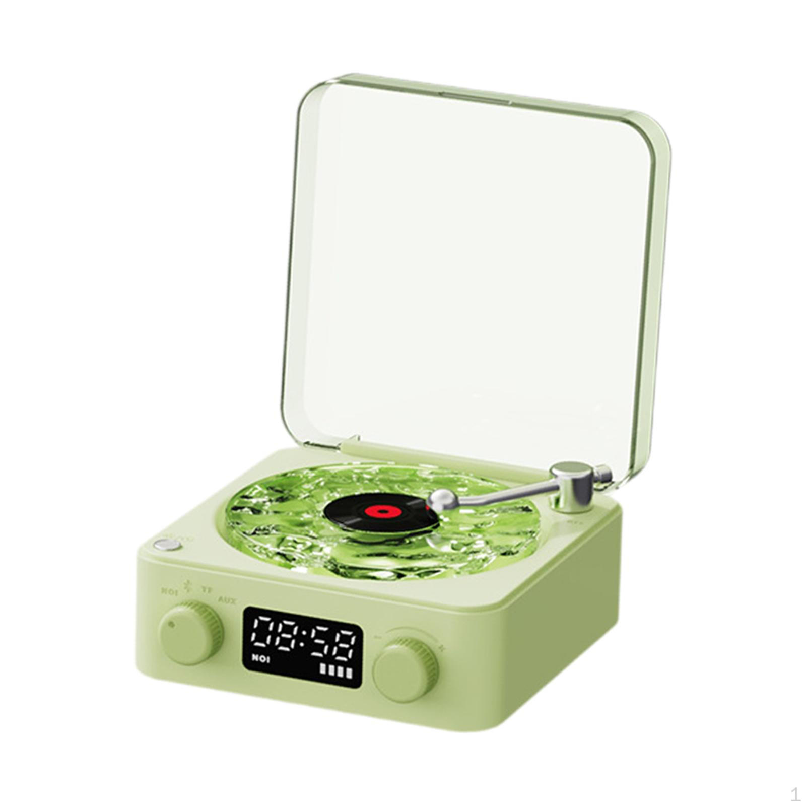 

Виниловый проигрыватель настольные часы RGB проекционная лампа эффект для друзей взрослых зелёный