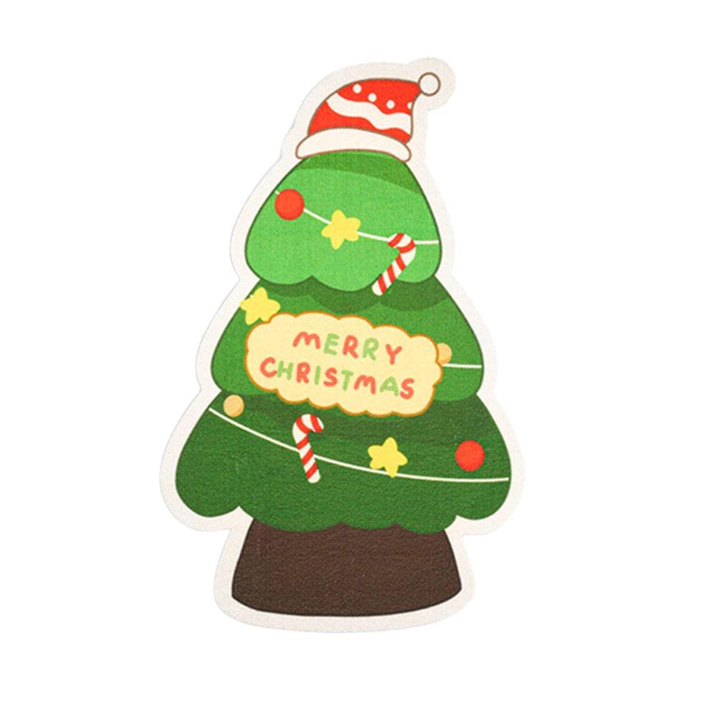 Vertical Cat Scratch Sticker Cartoon Self-adhesive Cat Climbing Mat Christmas Theme Wear-resistant Cat Scratch Pet Supplies
