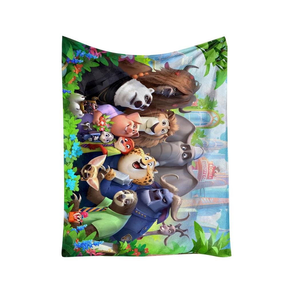 Soft Flannel Blanket, Anime-themed Shawl Blanket, Sofa Blanket, Daily Shawl Blanket