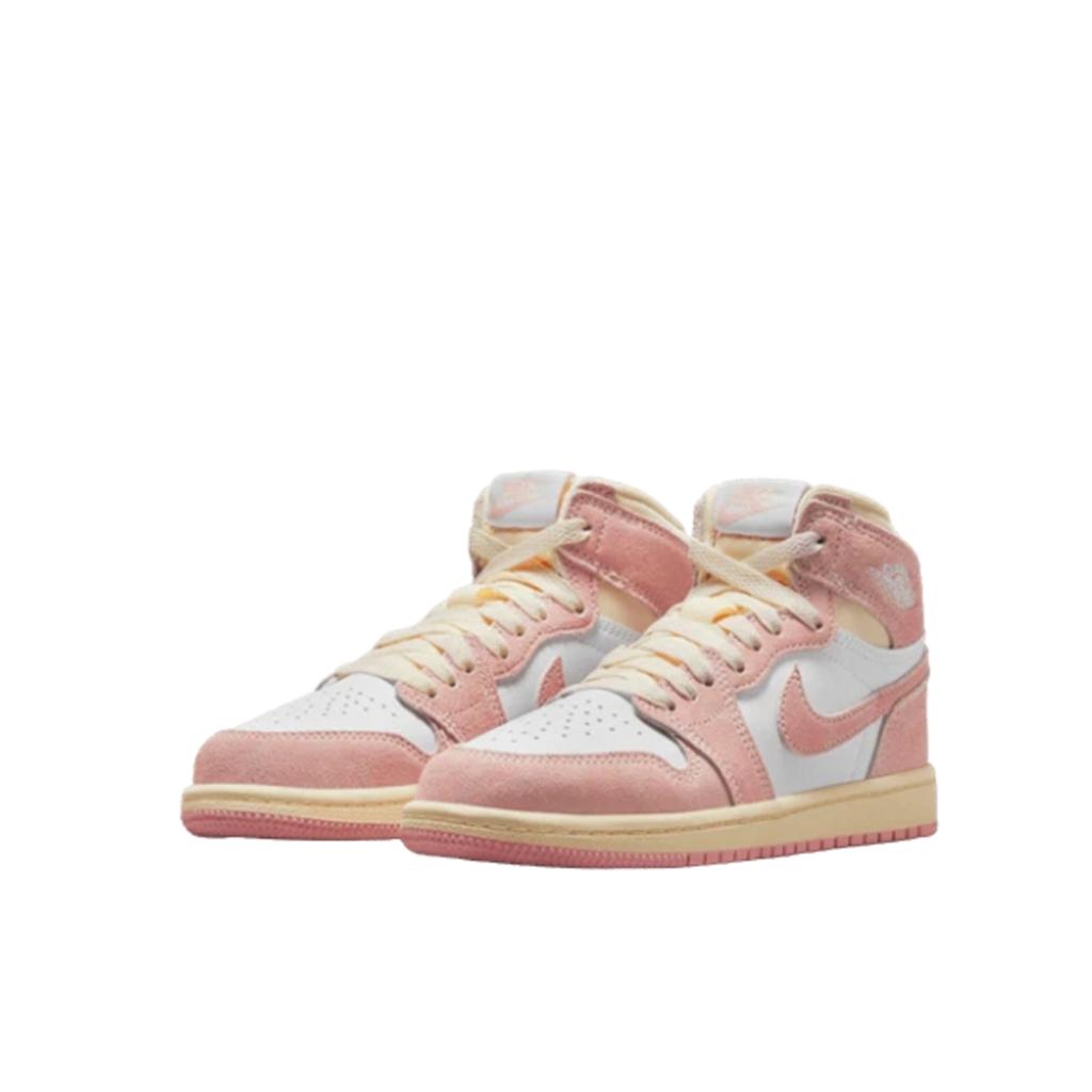 Air Jordan 1 Retro High OG Washed Pink Kind und Baby