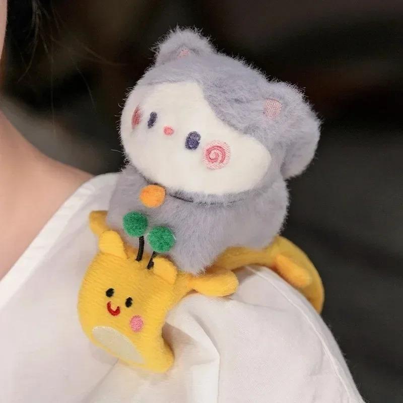Capybara Plush Toy Pendant Capibara Plushie Keychain Kawaii Bag Key Ring Cute Dog Cat Dolls Car Decoration Christmas Gift