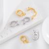 2pcs 18K Gold Plated Brass Enhancer Pendant Bail Connector Jewelry Making Bail Necklace Bracelet Component DIY Findings Supplies