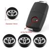 14MM Remote Car Key Stickers Emblem Accessories For Toyota Yaris Corolla Avensis Aygo Vitz Vios Yaris Mark-X Mirai