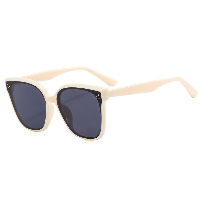 Unisex High-End UV Protection Sunglasses - Round Face, Square Frame, HD Clarity