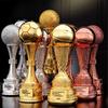 Custom Eco-friendly Extra Large Football Trophy Gold Silver Bronze Sports Competition Plastic Resin Artificial Crystal Engraved