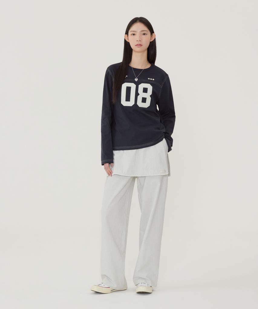 COVERNAT WOMAN Cotton Skirt Layered Pants Sky Blue