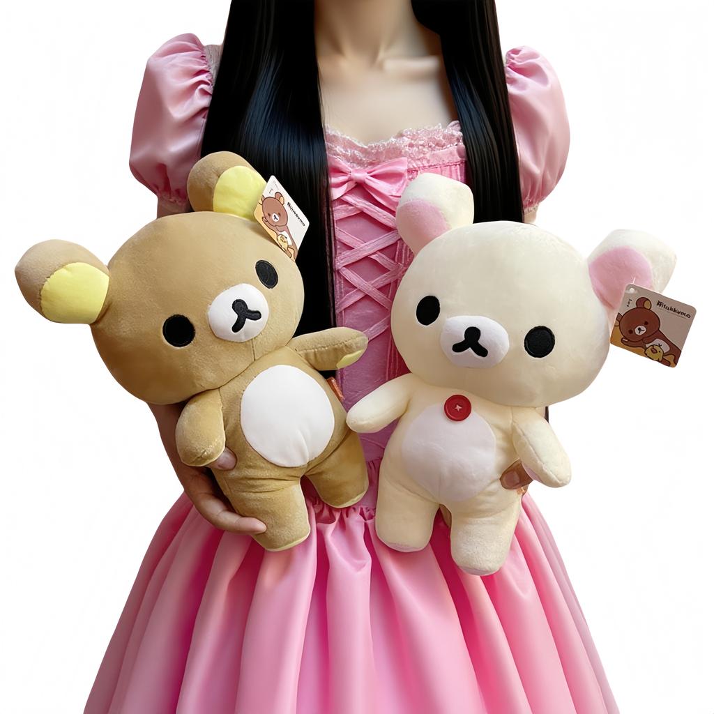 Cute Gifts Anime Peluches Rilakkuma Cartoon Plush Doll Soft Bear Toys Kawaii Room Decor Teddy Bear Plushies Cute Couple Bear
