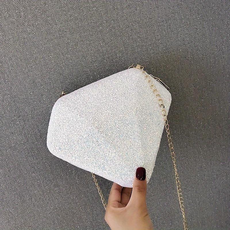 2025 Summer New Trendy Korean Edition Sequin Diamond Versatile Bag Women's One Shoulder Crossbody Bag