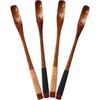 Cake Dessert Wooden Stirring Long Handle Cappuccino Teaspoon Espresso Spoon Coffee Scoop Stirrer