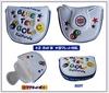 BLUE TEE GOLF California Mallet Putter SMAILE PINBALL Cover, & (Navy/White)