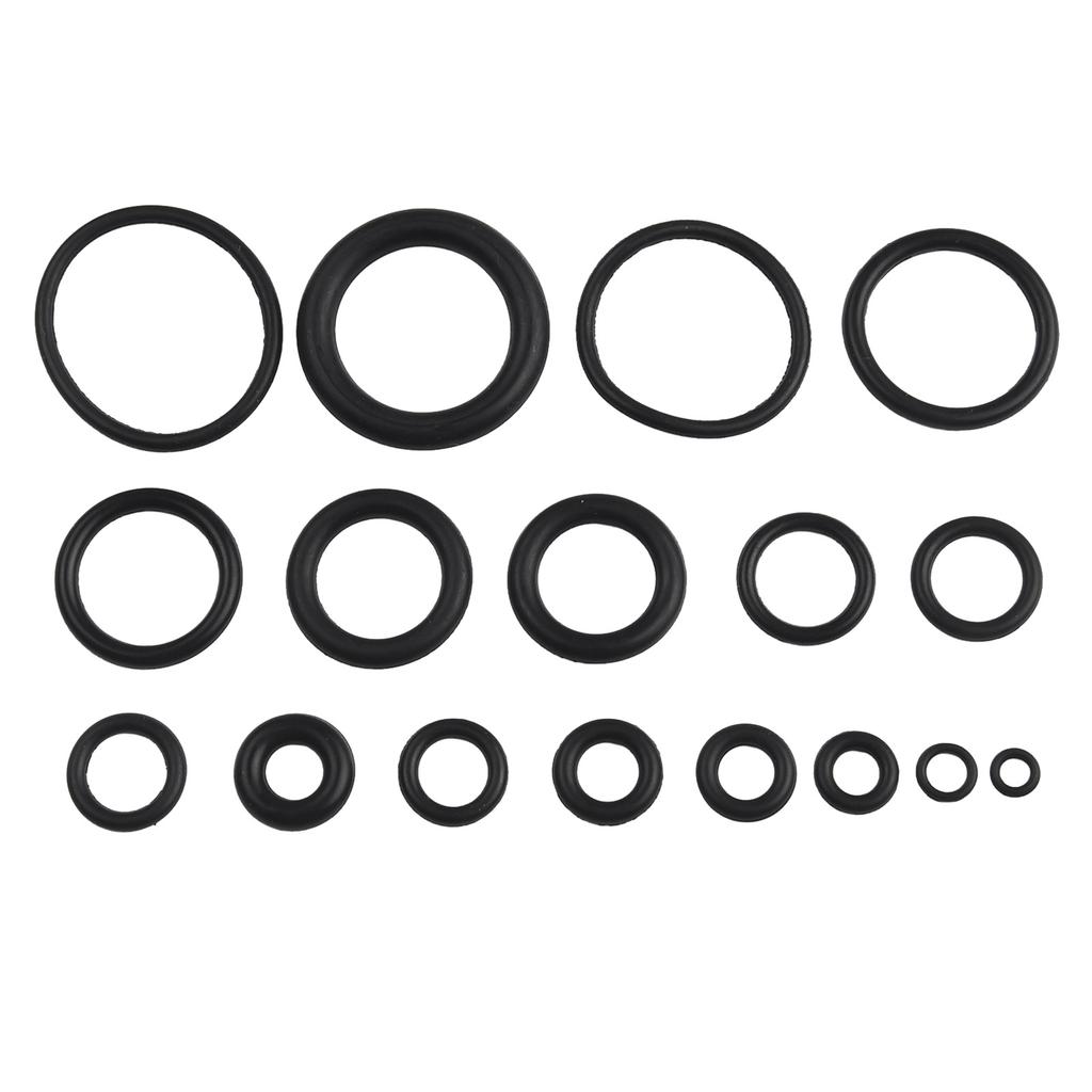Jeu d'assortiment de 300 joints toriques en caoutchouc avec tailles SAE pour étanchéité de connexion air, gaz et hydraulique et boîte de rangement en plastique