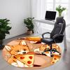 1PC Pizza Puppies Office Round Area Rug,  Mat Suitable ForOffice, Under Office Chairs Bedroom Living Room Home Decor, Room Deco