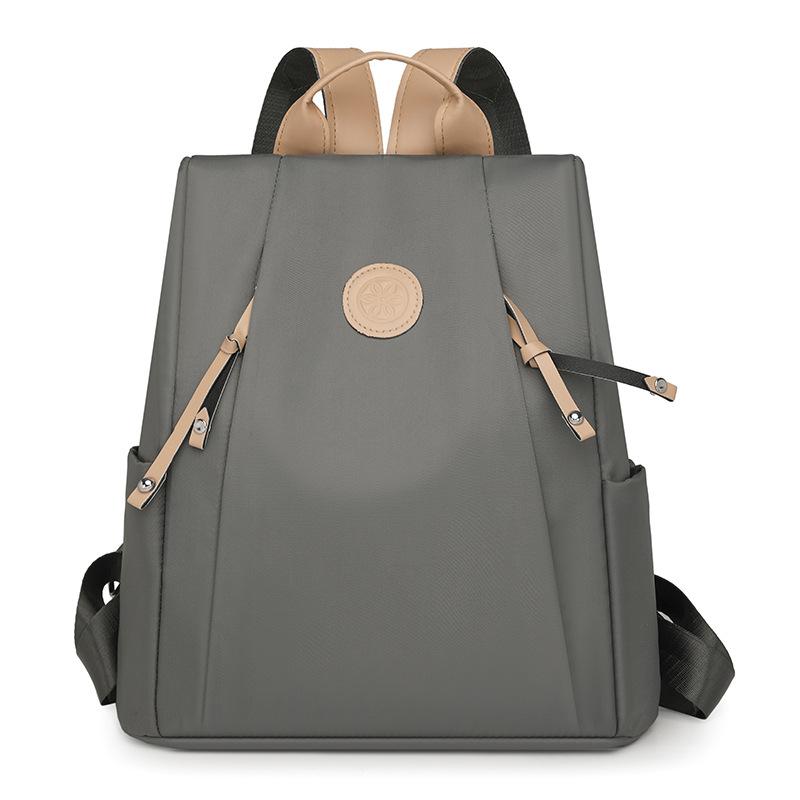 Versatile Anti-theft Commuter Women's Bag Large Capacity Nylon Simple Backpack Water-repellent Casual College Student Schoolbag