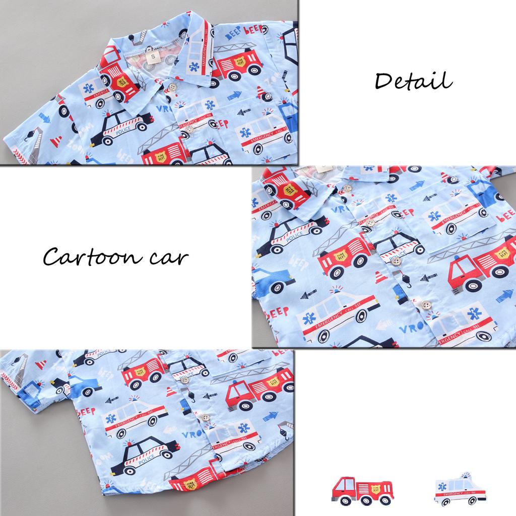 1-4Years Infant Baby Boys Clothes Set Cartoon T-shirt Tops+Shorts Summer Outfits