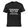 Chicken Pot Pie Print T Shirts Funny Weed Humor Sarcastic T Shirt For Unisex Classic Premium Cotton Tops Tees