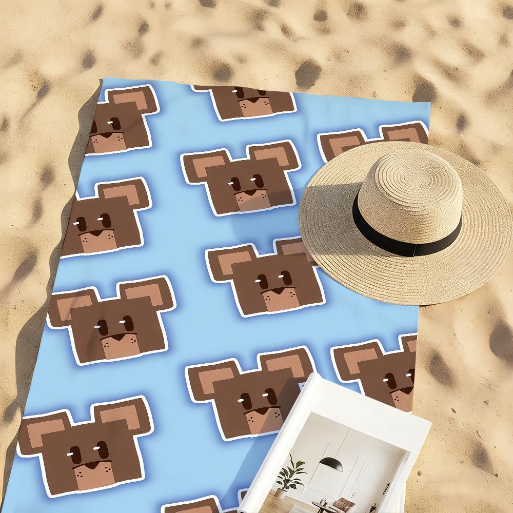 Asciugamano Super Orso Avventura Sportivo Asciugatura Rapida Attrezzatura da Viaggio Campeggio Anti-Sabbia Morbido Leggero Grande Asciugamano da Spiaggia