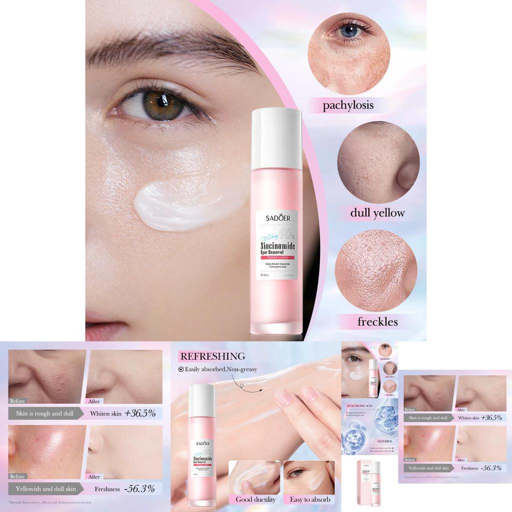 Sadoer Niacinamid Hautaufhellende Reparatur-Lotion für strahlende Haut und Fleckenbehandlung