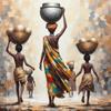 Arte Culturale Africana Etnica Stampe Poster Donna Nera Per Soggiorno Decorazioni per la Casa Ragazza Africana Astratta Pittura su Tela Arte da Parete