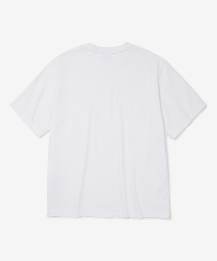 NOT ONLY FOR TODAY Polygon Logo Short Sleeve T-Shirt [White]