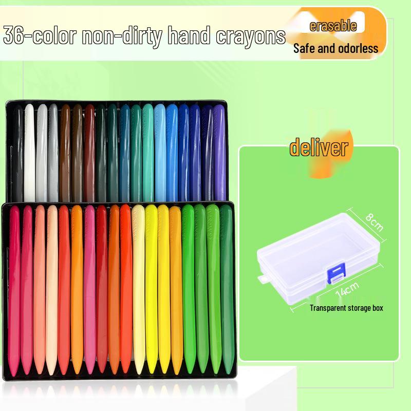 Triangular Washable Children's Crayons - Mess-Free, Double-Ended Doodle Pens for Kids