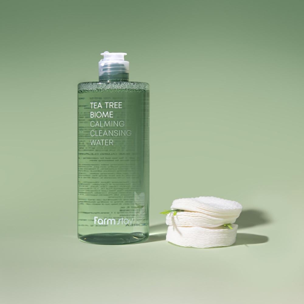 Farmstay Tea Tree Biome Calming Cleansing Water Special Set  400ml+100ml+20 Cotton Pads 