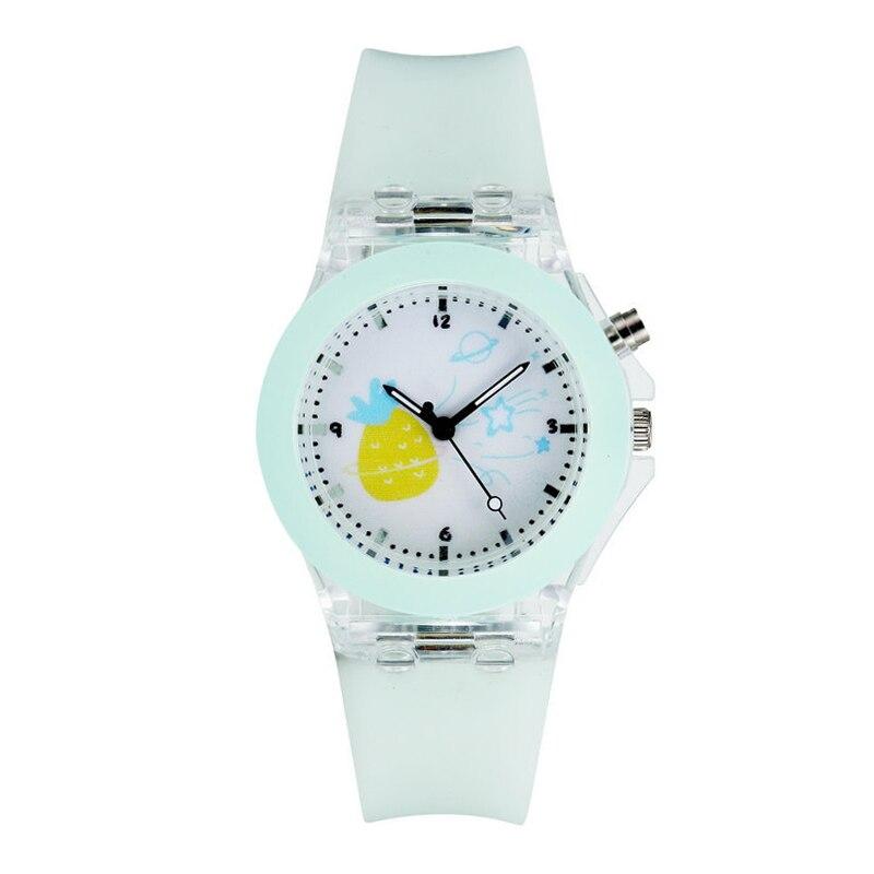 Watch Women Fashion Silicone Candy Color Luminescent Student Watches Girls Quartz Clock Cute Little Fresh Wristwatch