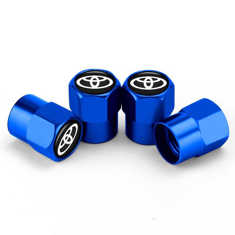 

4Pcs Car Wheel Tire Valve Stem Caps For Toyota chr Corolla Camry rav4 Yaris hilux prius avensis auris Prado fortuner Accessories