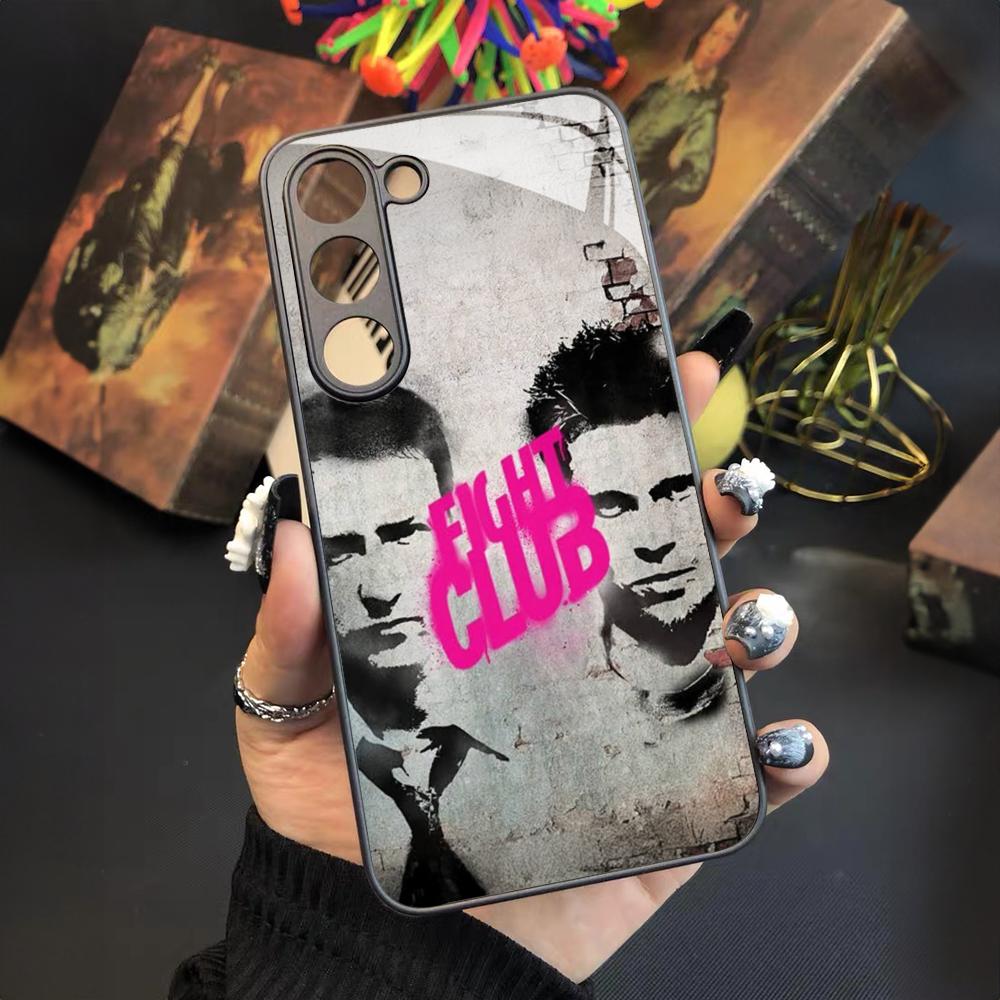 

Fight Club Movie Phone Case For Samsung Galaxy S26 S25 S24 S23 S22 S20 S21 Ultra Plus Fe Colored Silver Cover Galaxy S26 Plus
