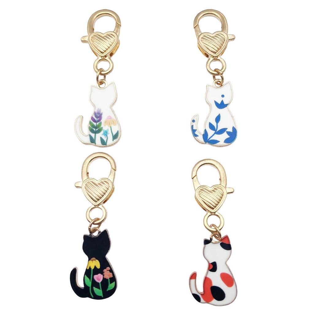Cute Kitten Cartoon Keychain Pendant - Anime Backpack Decoration & Gift