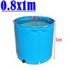 Outdoor Bathtub Thicken PVC Canvas Fish Tank Movable Circular Children's Swimming Pool Foldable Fish Fry Breeding Water Tank
