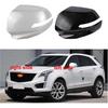 Compatible For Cadillac XT4 XT5 XT6 Car Accessories Painted Auto Rear View Mirrors Shell Cap Housing Wing Door Side Mirror Cover(1pcs White Right)