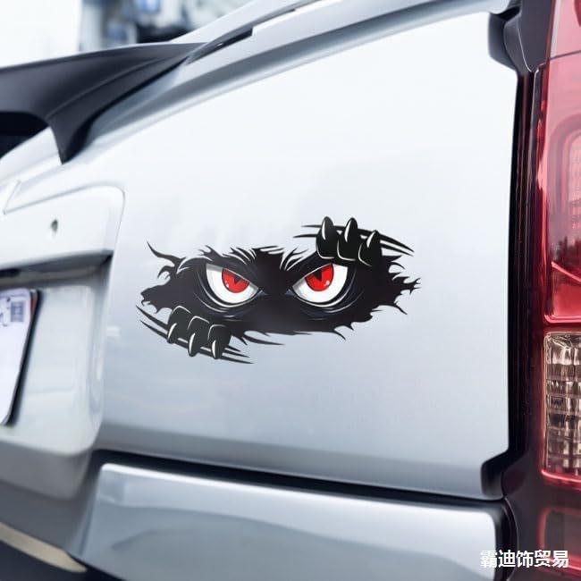 Funny Monster Sticker Waterproof 3D Vinyl Self Adhesive Funny Anime Cute Auto Peeking Monster Car Stickers
