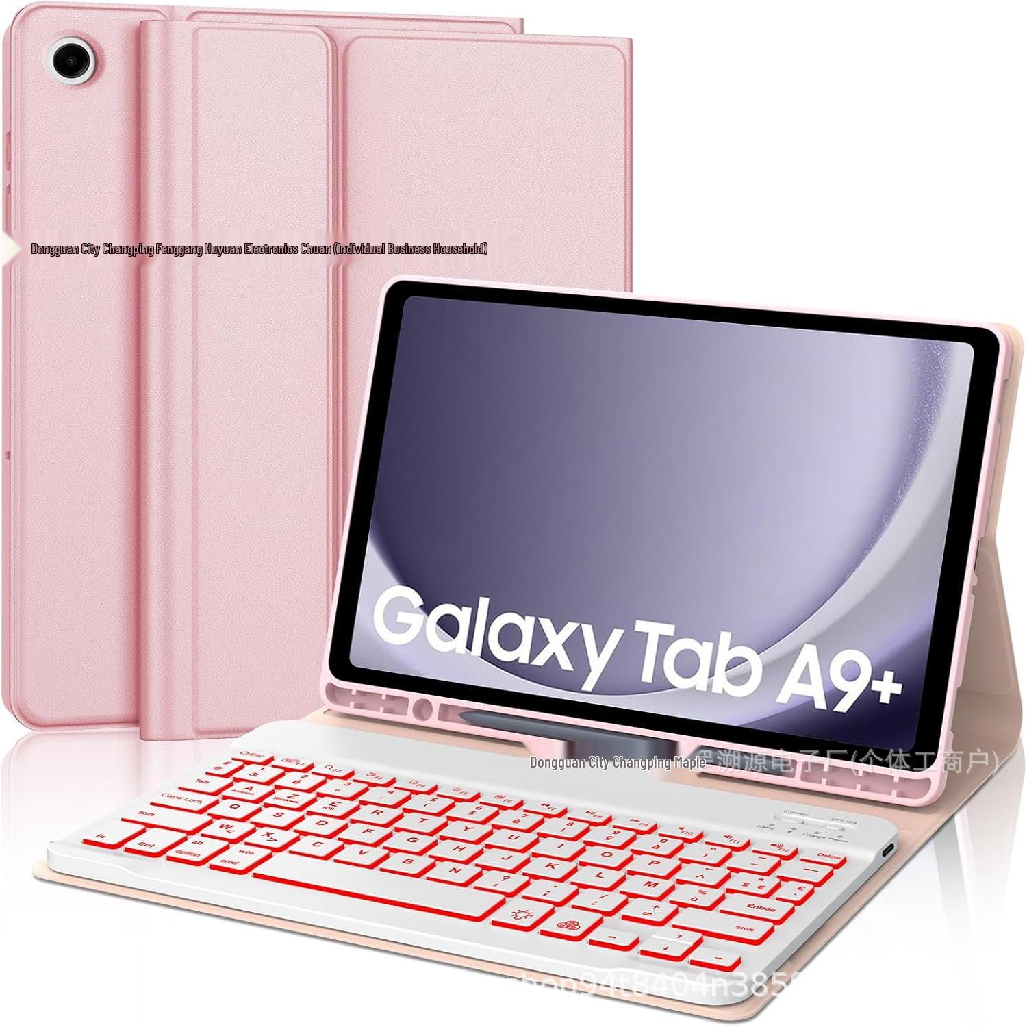 

Samsung Galaxy Tab A9+ з чохлом-клавіатурою Bluetooth AZERTY, 11-дюймовий захисний чохол 11-inch